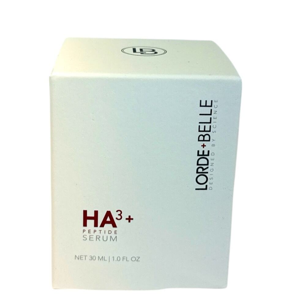 NIB Lorde + Belle HA3+ Peptide Serum Hyaluronic Acid Anti Aging 1 oz